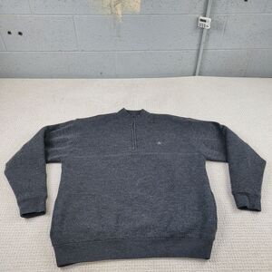 Dallas Cowboys Sweater Mens Large Gray Relaxed Fit Reebok Owners Collection‎ Zip